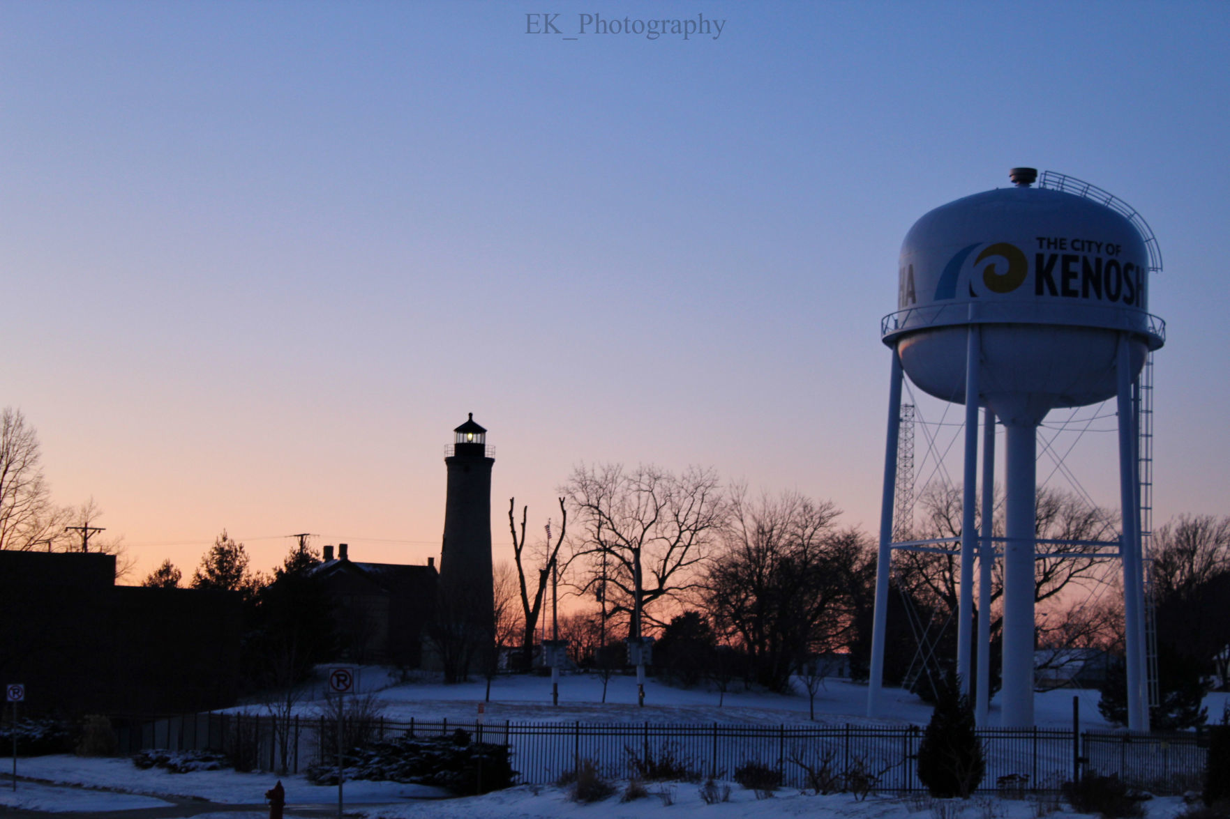 winter sunset